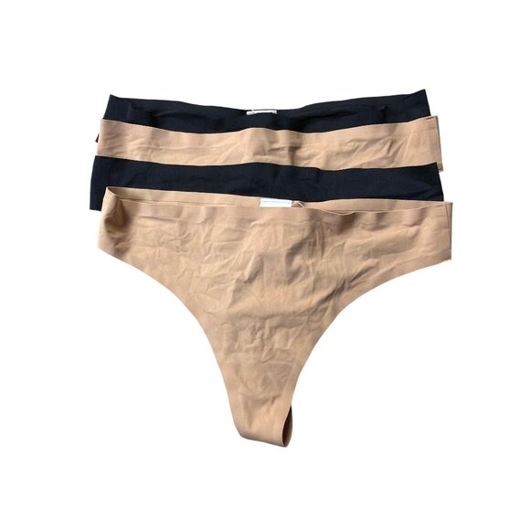 Athleta Ritual Thong Underwear 4-Pack Breathable Stretch Wicking Women medium - Picture 1 of 7
